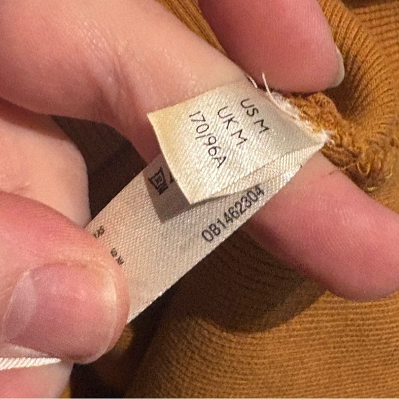 Anthropologie Daily Practice Ribbed Midi Dress Size Medium Mustard Golden Yellow - Picture 5 of 6